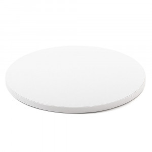 Platou Tort Rotund Alb Satinat, Ø 50 x H 1.2 cm