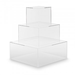 Plexiglas Cake Stand 3 tiers 35 - 25 - 15 x H 15 cm - Img 1