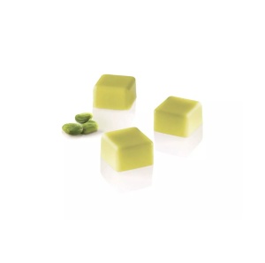 Polycarbonate mould 24 Praline Cube, 2.1 x 2.1 x H 2.1 cm, 17.5 x 27.5 cm (CH029), 8.5 ml