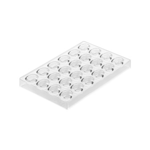 Polycarbonate mould 24 Praline Heart, 2.5 x 2.5 x H 1.5 cm, 17.5 x 27.5 cm, 9.4 ml - Img 2