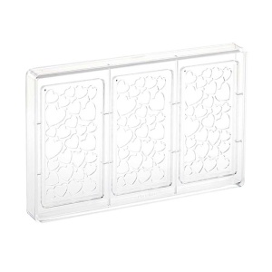 Polycarbonate mould 3 chocolate bars Chocolate Love 100 gr, 27.5x17.5 cm - Img 2