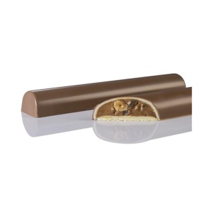 Polycarbonate mould 4 Bars Chocolate Curvy, 17.5 x 27.5 x H 2.65 cm, 150 gr - Img 1