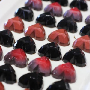 Polycarbonate mould Diamant 24 Chocolate Pralines, Ø 3,3 x H 1,5 cm, 10 gr - Img 3