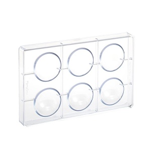 Polycarbonate mould Polycarbonate 6 Semi-spherical Ø 6 cm, 17.5x27.5 cm (Copy 1) - Img 2