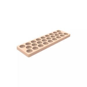 Polycarbonate + silicone mould, 24 Praline Semisphere, Ø 3.5 x H 1.8 cm, 12 ml (CH037) - Img 2