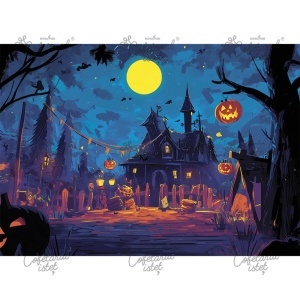 Printed Sugar Paste Halloween Model 14, A4 - Confectioner Istet