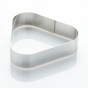 Rama Inox Triunghi Rotunjit 15 x H 4 cm - Img 1