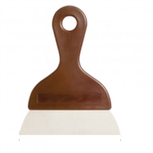 Rascheta Inox cu Maner Plastic, Lama 14 x 4 cm, H 20 cm - Img 1