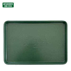 Rectangular Baking Tray, 39.5 x 27 x H 2.4 cm, Non-stick Metal - Img 2