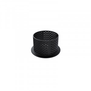 Round Tarts Ø 5 x H 3.5 cm - Thermoplastic Copper Microperforated, Set 6 pcs - Img 1