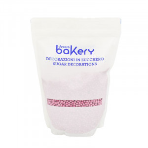 Rózsaszín metál rózsaszín cukorgyöngyök Ø 5 mm, 1 kg - Img 3