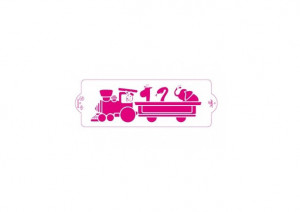 *Sablon műanyag oldalsó dekorációs trenulett, 30 x 10 cm