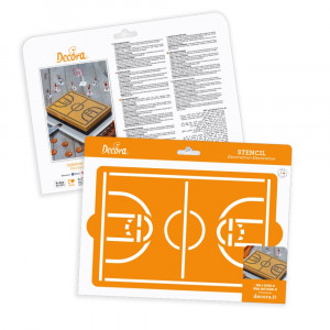 Sablon Plastic Decor Top, Basketball Court Model, 30 x 20 cm - Img 4