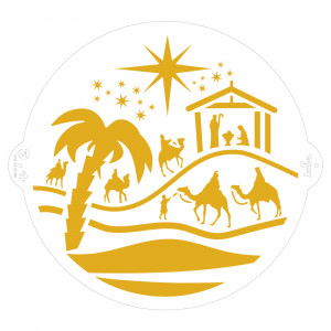 Sablon Plastic Decor Top, Christmas model, Ø 25 cm - Img 1