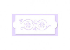 Sablon Plastic Lateral Decor Floral Fantasy, 26 x 12.5 cm