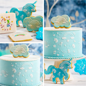 Sablon Plastic Lateral Decor Unicorn, 25 x 10 cm - Img 2