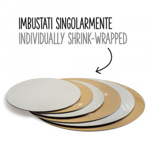 Set of 12 Round Cake Platters 2 Girls, Gold/Silver, Ø 13 x H 0.15 cm - Img 2