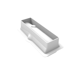 Silicon cake mould 3D cake holes 23 x 8 x H 8 cm, 820 ml - Img 2