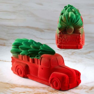 Silicon Cake Tin 3D Christmas Cake Machine 25 x 8.7 x H 11.1 cm, 1340 ml