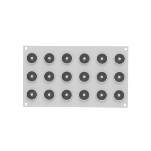 Silicon Donuts mould Ø 3.4 x H 1.6 cm, 18 cavities x 12 ml - Img 4