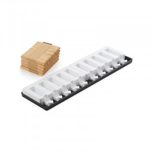 Silicon Ice Cream mould / Single Portion Bar 6 x 2 x H 2 cm, 2 x 5 cavities, 24 ml - Img 2