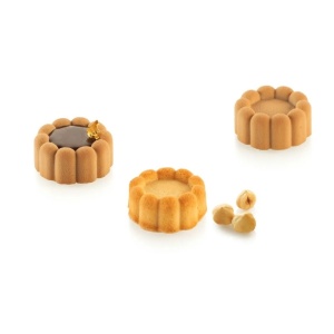 Silicon mould Charlotte XS 16 Ø 3.8 x H 1.8 cm, 18 cavities x 16 ml
