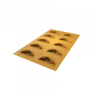 Silicon mould Silikomart NaturaE Mud 6.5 x 3.5 x H 1.4 cm, 14 ml, 10 cavities - Img 3