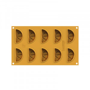 Silicon mould Silikomart NaturaE Mud 6.5 x 3.5 x H 1.4 cm, 14 ml, 10 cavities - Img 2