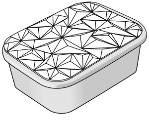 Silicon mould TOP-IceCream Iceberg 36x25xH2.1cm, 1 cavity - Img 4