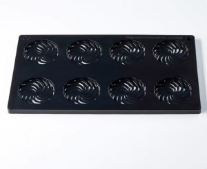Silicon mould TOP Twirl Ø 6 × H 0.8 cm, 8 cavities, 18 ml - Img 3
