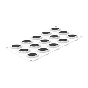Silicon Oval mould 5.2 x 3.6 x H 2.2 cm, 15 cavities x 30 ml + cutter - Img 4