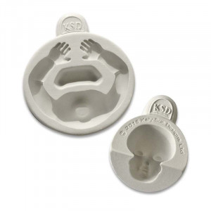 Silicone Bust with Arms 3D Figurines Ø 6.8 cm, Set of 2 Moulds - Img 2