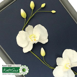 Silicone mould 5 patterns Orchid Ø 8 - 4 cm, 3 pcs - Img 8