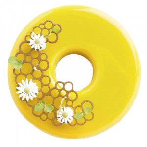 Silicone mould PavoDecor PavoDecor Circles Half-Moon Shape, 3 cavities 13.8 x 8.4 x H 0.2 cm, 5.6 ml - Img 1