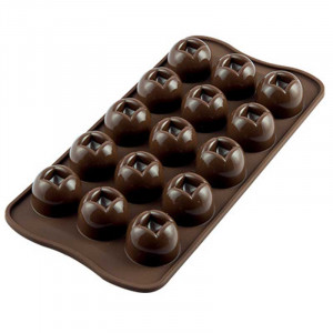 Silicone mould Silikomart Imperial Praline Imperial Ø 2.8 x H 2 cm, 10 ml, 15 cavities (SCG03) - Img 1