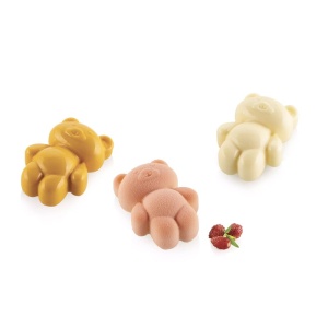 Silicone mould Teddy Teddy Bear 5 x 3.6 x H 2.1 cm, 18 cavities x 20 ml
