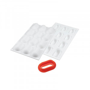 Silicone Pillow Shape 5.9 x 2.9 x H 2.3 cm, 12 cavities, 30 ml - Img 2