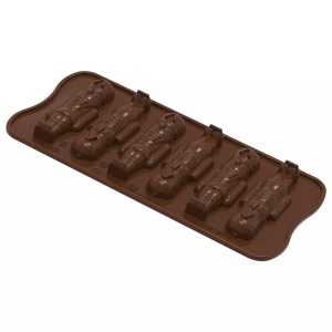 Silicone Praline Nutcracker 2.6 x 8.4 x H 1.4 cm, 13.5 ml, 6 cavities (SCG065)
