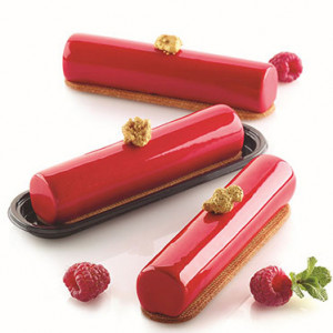 Silicone Shape Cylinder Cylinder Monoportii 12.6 x 2.7 x H 2.7 cm, 10 Trays + Cutter - Img 1