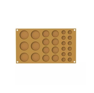 Silikomart Silicone Mould NaturaE Decor Bubbles, 6 Sizes Ø 4.5-3.5-2 cm - Img 4