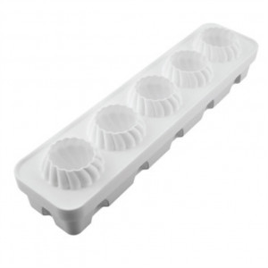 Smochina 3D, Ø6.7xH7.35cm - Силициева форма за монопорции, 5 кухини - Img 4