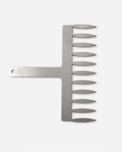 Spatule Inox Decor Ciocolata - Frunza model S, H 6 cm, 11 tije