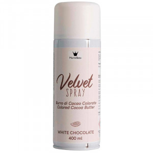 SPRAY VELVET - Fehér csokoládé ételfesték E171 nélkül, 400 ml