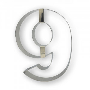Stainless Steel Branch Figure 9 Ø30xH4cm - Img 1