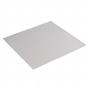 Stainless steel guitar platter 42.5x42.5 cm