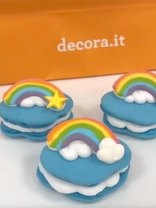 Sugar Decor - Rainbow R 4.5 cm, 2 designs, 6 pcs - Img 3