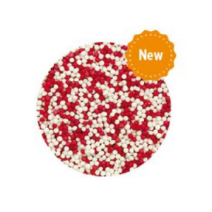 Sugar Pearls Colourmix - White and Red Ø 1.5 mm, 1 Kg - Img 2