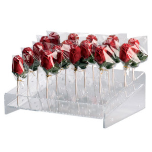 Suport LolliPops/CakePops, 66 Produse, Plexiglas Transparent, 45 x 24 x H 14.5 cm - Img 2