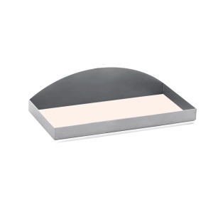 Suport Pardoseala pentru Lopeti Pizza cu Covoras Cauciuc, Otel Inox, 50 x 20 x 12 cm