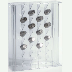 Suport Perete 32 Duiuri, Plexiglas Transparent, 39 x 31 x H 10 cm